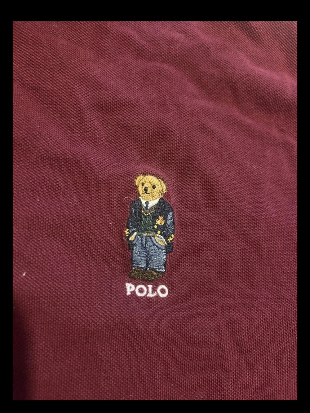 Polo Ralph Lauren Custom Slim Polo Bear Mesh Polo SS Shirt Crimson Red XL - Picture 1 of 7